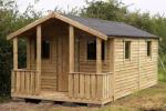 19' x 12' Rustic Summerhouse - Wooden Garden Summerhouse.